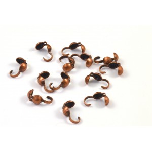 ANTIQUE COPPER BEAD TIP (PACK OF 20)